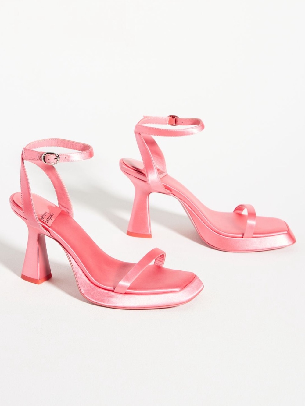 Jeffrey Campbell Pink Satin NWOB Barbiecore America Heels Size 6